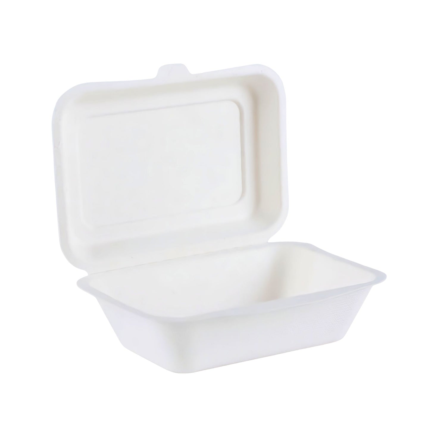 Honest Pack Clamshell Container from Sugarcane Fibre, 18 x 13 x 4.5 cm, 600 ml